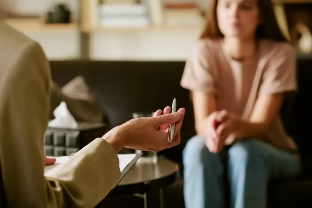 woman during medical assessment